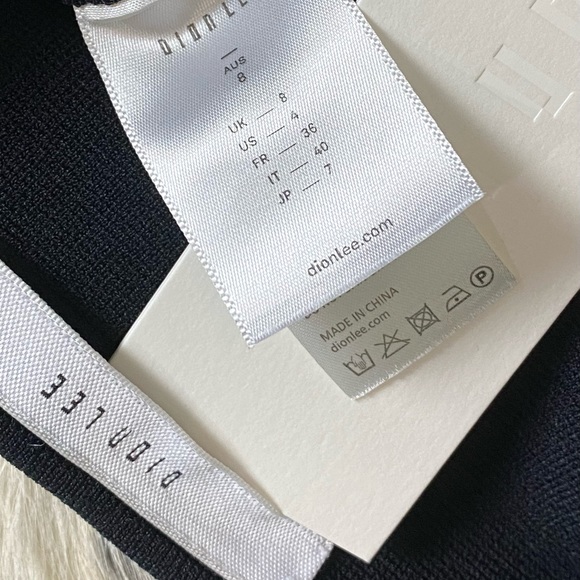 DION LEE “LOOP LOCK” HIGH DENSITY HALTERNECK TOP, SZ US/4 NWT! - Picture 10 of 11